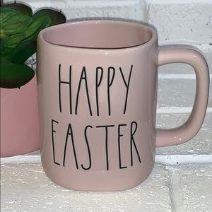 Rae Dunn Pink HAPPY EASTER 🐰 Mug